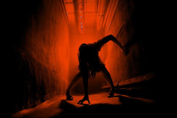 Фотография перформанса «Кровные узы»