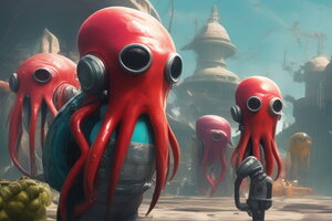 Фотография квеста-анимации Игра в кальмара от компании Солнечный город (Фото 1)