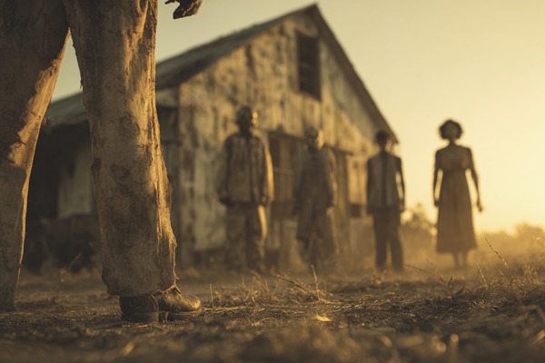 Фотография перформанса «Техасская резня бензопилой»