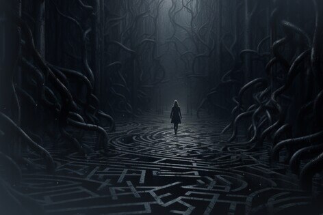 Экшн-игра «Кромешная тьма: прятки в лабиринте» от Rabbit Hole